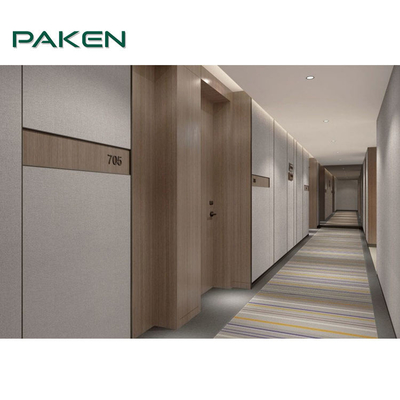 Kustomisasi Perabot Lobi Hotel Tetap 0.6mm Veneer Kayu Selesai