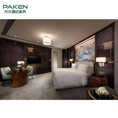 Paken Luxury Wooden Fixed Hotel Bedroom Set