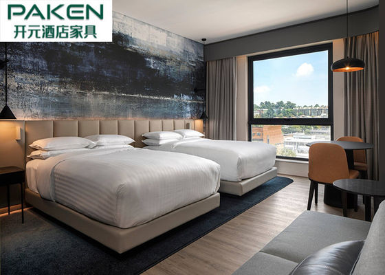 Marriot Hotel Modern Desain Sederhana Kepala Tempat Tidur &amp; Tempat Tidur Berlapis Kulit