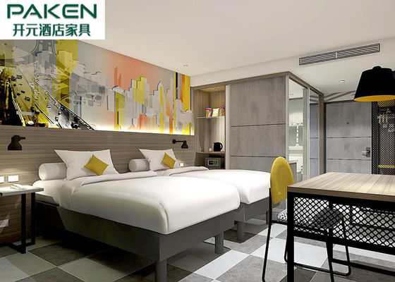 Engineered Bench / Oak Veneer Hotel Perabot Ruang Keluarga Suite Kamar King Besar