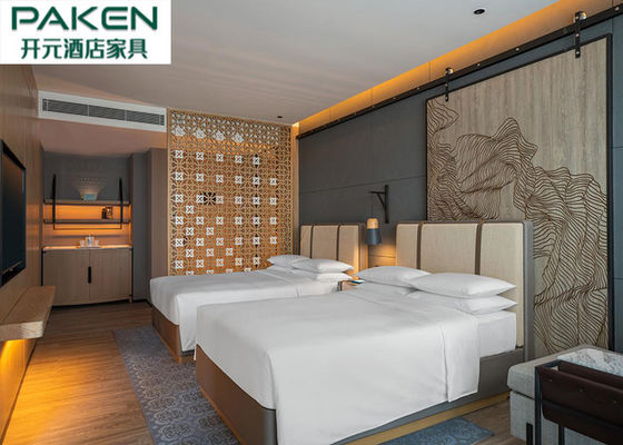 Renaissance Hotel Accent Furnitures Bedroom Set Dekorasi Tetap Kayu Dan Furnitur Longgar Berlapis