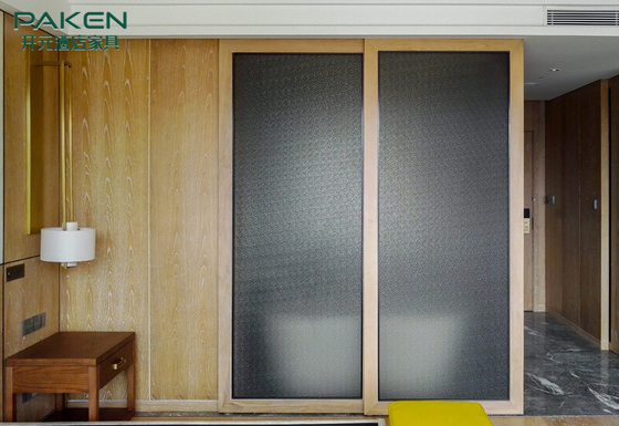 Panel Dinding Kayu Custom Made Untuk Perabotan Tetap Hotel