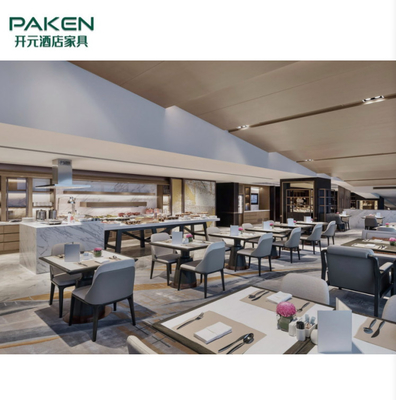 Meja Dan Kursi Furnitur Modern yang Dibuat Khusus Untuk Proyek Restoran Hotel