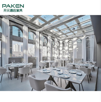 Meja Dan Kursi Furnitur Modern yang Dibuat Khusus Untuk Proyek Restoran Hotel